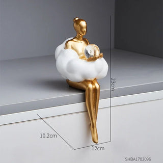 Busti E Statue Decorative Per Decorazione Casa Oro E Bianco Due Modelli Piccole Dimensioni Arredo Casa - INTERIOR DREAM DESIGN