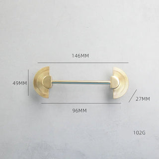 Cabinet Door Handle Pure Copper Simple Nordic Drawer Cabinet Single Hole New Chinese Light Luxury Brass Wardrobe Door Handle - INTERIOR DREAM DESIGN