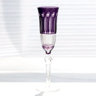 Calice Alto Colorati Bicchieri Diversi Colori Cristallo Vetro 1 Pezzo Arredamento Casa Cucina-INTERIOR DREAM DESIGN