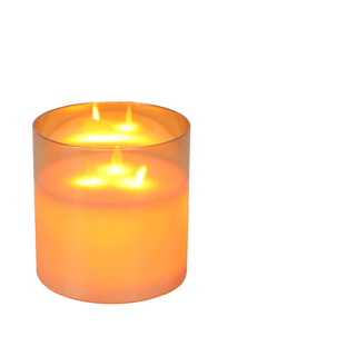 Candela LED Fiamma Tremante Colore Oro Diverse Dimensioni Arredamento Decorazione Casa Interno Esterno-INTERIOR DREAM DESIGN