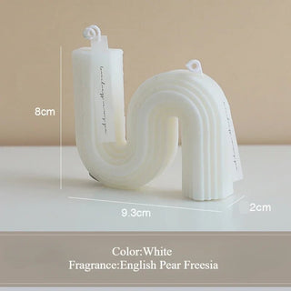 Candela Modello Geometrico Design Moderno Arredo Casa Decorazione Moderna Diverse Colorazioni-INTERIOR DREAM DESIGN