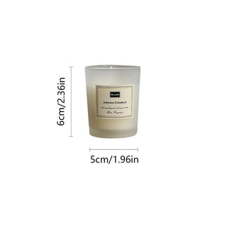 Candela Profumata Colore Bianco Nero Cera Di Soia Vetro Profumate Arredamento Casa Decorazione-INTERIOR DREAM DESIGN