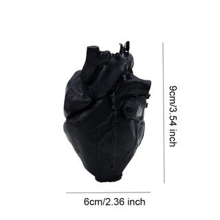 Candele A Forma Di Cuore Di Colore Nero e Rosso Piccole Dimensioni Cera Design Casa Arredo Moderno Decorazione Casa-INTERIOR DREAM DESIGN
