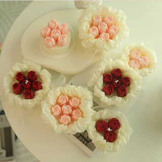 Candele Profumate A Forma Di Fiori In Due Colori Due Modelli In Cera Profumata Da Design Arredo Moderno-INTERIOR DREAM DESIGN