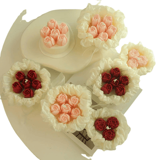 Candele Profumate A Forma Di Fiori In Due Colori Due Modelli In Cera Profumata Da Design Arredo Moderno-INTERIOR DREAM DESIGN