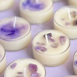 Candele Profumate Al Profumo Di Lavanda Vari Set 1 Pezzo 2 pezzi 4 Pezzi Viola Carine Piccole Dimensioni Bianche - INTERIOR DREAM DESIGN