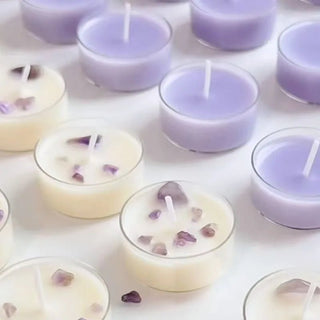 Candele Profumate Al Profumo Di Lavanda Vari Set 1 Pezzo 2 pezzi 4 Pezzi Viola Carine Piccole Dimensioni Bianche - INTERIOR DREAM DESIGN