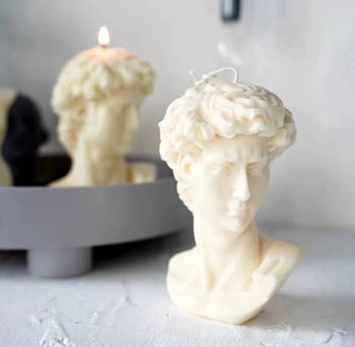 Candele Profumate Busto Belle Da Arredo In Colore Bianco Piccole Dimensioni Di Cera Arredo Casa - INTERIOR DREAM DESIGN