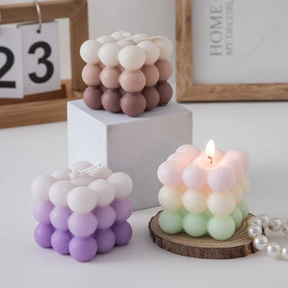 Candele Profumate In Vari Colori In Materiale Cera Profumate Colorante Rosa Verde Viola Bianca Marrone Arredo Design Casa - INTERIOR DREAM DESIGN