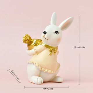 Candeliere Modello Coniglio Pasquale Materiale Resina Decorazione Casa Diverse Dimensioni-INTERIOR DREAM DESIGN