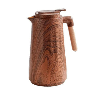 Caraffa Legno Vetro Effetto Marmo Capacità 1 Litro Diversi Colori Cucina Casa-INTERIOR DREAM DESIGN