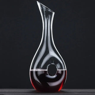 Caraffa Materiale Vetro Grandi Capacità Decorazione Tavolo Porta Vino Resistente Arredo-INTERIOR DREAM DESIGN