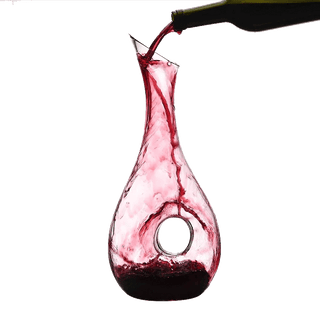 Caraffa Materiale Vetro Grandi Capacità Decorazione Tavolo Porta Vino Resistente Arredo-INTERIOR DREAM DESIGN