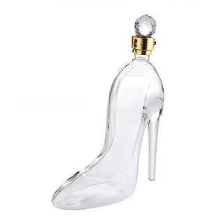 Caraffa Materiale Vetro Modello Tacco Design Creativo Porta Vino Decorazione Tavolo-INTERIOR DREAM DESIGN