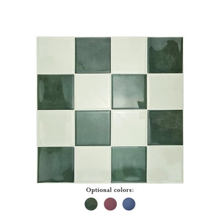 Carta Da Parati Quadrati Diversi Colori Set 10/30 Pezzi Adesiva Cucina Bagno Casa-INTERIOR DREAM DESIGN