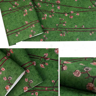 Carta Parati Diversi Colori Design Fiori Materiale PVC Adesiva Arredamento Casa Pareti-INTERIOR DREAM DESIGN