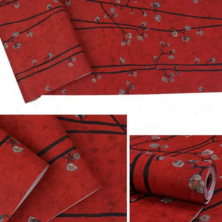 Carta Parati Diversi Colori Design Fiori Materiale PVC Adesiva Arredamento Casa Pareti-INTERIOR DREAM DESIGN