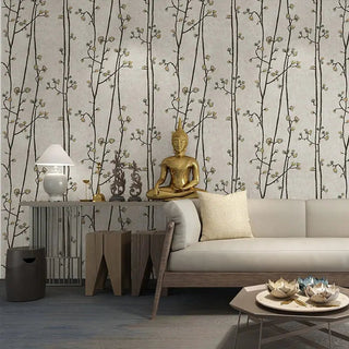 Carta Parati Diversi Colori Design Fiori Materiale PVC Adesiva Arredamento Casa Pareti-INTERIOR DREAM DESIGN