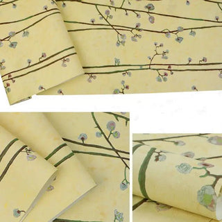 Carta Parati Diversi Colori Design Fiori Materiale PVC Adesiva Arredamento Casa Pareti-INTERIOR DREAM DESIGN