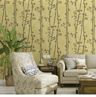 Carta Parati Diversi Colori Design Fiori Materiale PVC Adesiva Arredamento Casa Pareti-INTERIOR DREAM DESIGN