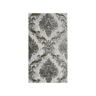 Carta Parati Effetto Damascato Vintage Design Elegante Barocco Colore Grigio Diversi Modelli-INTERIOR DREAM DESIGN