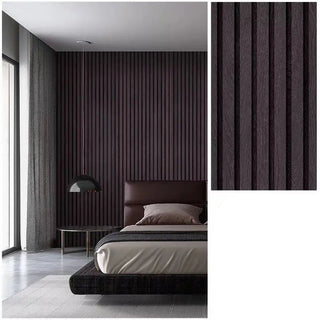 Carta Parati Soffitto Casa Impermeabile Fantasia Righe Diversi Colori Tonalità Neutre Marrone-INTERIOR DREAM DESIGN