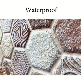 Carta Parati Toni Marrone PVC Set 20 Pezzi Arredamento Decorazione Casa Pareti-INTERIOR DREAM DESIGN