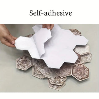 Carta Parati Toni Marrone PVC Set 20 Pezzi Arredamento Decorazione Casa Pareti-INTERIOR DREAM DESIGN