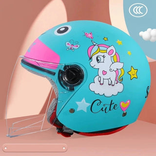 Casco Bambini Resistente Colorato Fantasioso Utile Diversi Colori Motorino Protezione-INTERIOR DREAM DESIGN