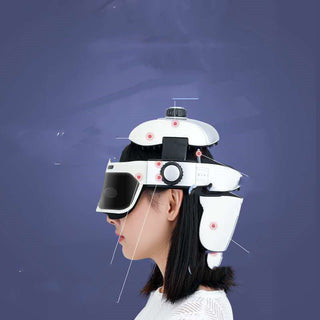 Casco Massaggiante Elettrico Intelligente Testa Occhi USB - INTERIOR DREAM DESIGN