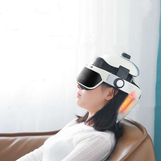 Casco Massaggiante Elettrico Intelligente Testa Occhi USB - INTERIOR DREAM DESIGN