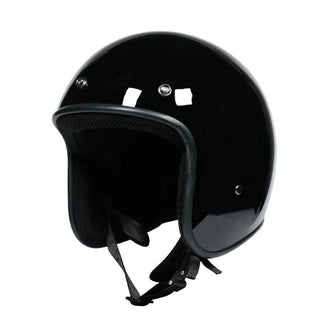 Casco Rotondo Semplice Resistente Grigio Nero Motocicletta Viaggio Protezione Utile-INTERIOR DREAM DESIGN