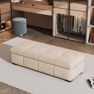 Cassa Panca Materiale Tessuto Diverse Colorazioni Arredo Casa Grandi Capacità Organizer-INTERIOR DREAM DESIGN