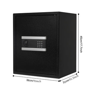 Cassaforte Nera Chiave Codice Sicurezza Salotto Oggetti Preziosi Monete Chiave-INTERIOR DREAM DESIGN