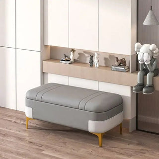 Cassapanca Materiale Ecopelle Diverse Colorazioni Arredo Casa Cassapanca Porta Oggetti Resistente-INTERIOR DREAM DESIGN