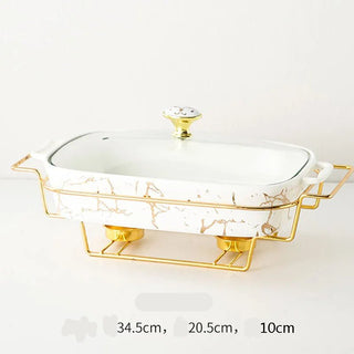 Casseruola Rettangolare Materiale Ceramica Diverse Colorazioni Resistente Al Calore-INTERIOR DREAM DESIGN