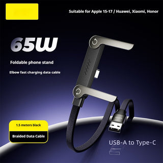 Cavo Dati Ricarica Rapida Supporto Pieghevole Smartphone Tablet USB - A - INTERIOR DREAM DESIGN