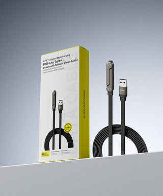 Cavo Dati Ricarica Rapida Supporto Pieghevole Smartphone Tablet USB - A - INTERIOR DREAM DESIGN