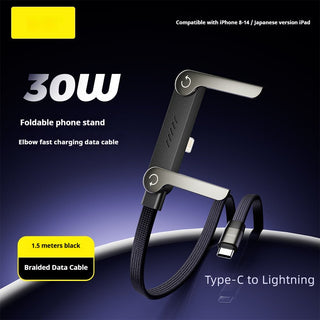 Cavo Dati Ricarica Rapida Supporto Pieghevole Smartphone Tablet USB - A - INTERIOR DREAM DESIGN