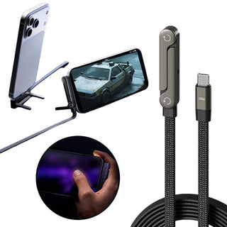 Cavo Dati Ricarica Rapida Supporto Pieghevole Smartphone Tablet USB - A - INTERIOR DREAM DESIGN