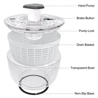 Centrifuga Manuale Bianco Elettrodomestici Casa Cucina Accessori-INTERIOR DREAM DESIGN