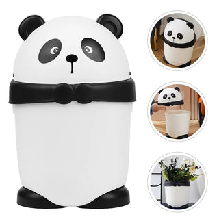 Cestino Pattumiera Da Cucina A Forma Di Panda Bianco E Nero Carino Dimensioni arredo Moderno Design Casa - INTERIOR DREAM DESIGN