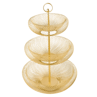 Ciotola 2/3 Materiale Metallo Vassoio Alimenti Grandi Capacità Design Moderno Elegante-INTERIOR DREAM DESIGN