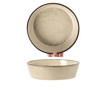 Ciotola Ceramica Beige Azzurro Colori Pastello Cucina Casa-INTERIOR DREAM DESIGN