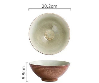 Ciotola Ceramica Creativa Diversi Colori Zuppa Cucina Comoda Profonda Artistica-INTERIOR DREAM DESIGN