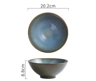 Ciotola Ceramica Creativa Diversi Colori Zuppa Cucina Comoda Profonda Artistica-INTERIOR DREAM DESIGN