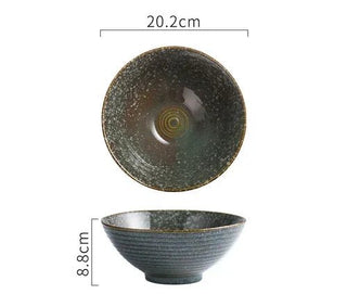 Ciotola Ceramica Creativa Diversi Colori Zuppa Cucina Comoda Profonda Artistica-INTERIOR DREAM DESIGN