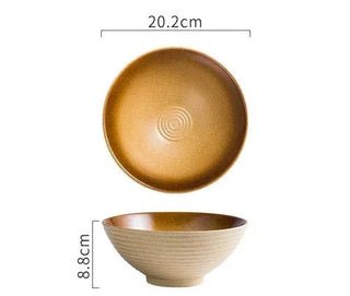 Ciotola Ceramica Creativa Diversi Colori Zuppa Cucina Comoda Profonda Artistica-INTERIOR DREAM DESIGN