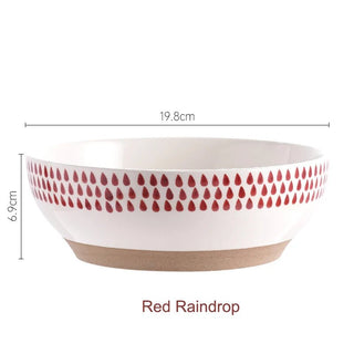 Ciotola Ceramica Larga Profonda Particolare Fantasiosa Colorata Resistente Ceramica-INTERIOR DREAM DESIGN