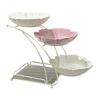 Ciotola Materiale Ceramica 3 Pezzi Decorazione Moderna Vassoio Alimenti Design Innovativo-INTERIOR DREAM DESIGN